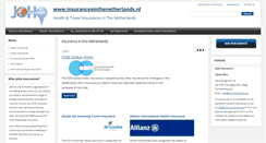 Desktop Screenshot of insurancesinthenetherlands.nl