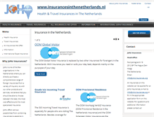 Tablet Screenshot of insurancesinthenetherlands.nl
